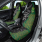 Aotearoa South Africa Rugby Freedom Cup Car Seat Cover Kiwi Warriors Haka with King Protea Symbol - African Pride