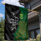 Aotearoa South Africa Rugby Freedom Cup Garden Flag Kiwi Warriors Haka with King Protea Symbol - African Pride