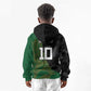Custom Aotearoa South Africa Rugby Freedom Cup Kid Hoodie Kiwi Warriors Haka with King Protea Symbol - African Pride