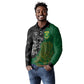 Custom Aotearoa South Africa Rugby Freedom Cup Long Sleeve Polo Shirt Kiwi Warriors Haka with King Protea Symbol - African Pride