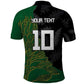 Custom Aotearoa South Africa Rugby Freedom Cup Polo Shirt Kiwi Warriors Haka with King Protea Symbol - African Pride