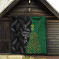 Aotearoa South Africa Rugby Freedom Cup Quilt Kiwi Warriors Haka with King Protea Symbol - African Pride