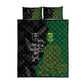 Aotearoa South Africa Rugby Freedom Cup Quilt Bed Set Kiwi Warriors Haka with King Protea Symbol - African Pride