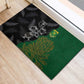 Aotearoa South Africa Rugby Freedom Cup Rubber Doormat Kiwi Warriors Haka with King Protea Symbol - African Pride