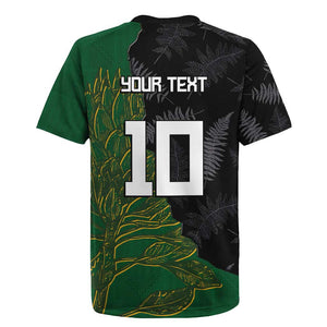 Custom Aotearoa South Africa Rugby Freedom Cup Rugby Jersey Kiwi Warriors Haka with King Protea Symbol - African Pride