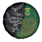 Aotearoa South Africa Rugby Freedom Cup Spare Tire Cover Kiwi Warriors Haka with King Protea Symbol - African Pride