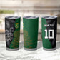 Custom Aotearoa South Africa Rugby Freedom Cup Tumbler Cup Kiwi Warriors Haka with King Protea Symbol - African Pride