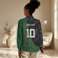 Custom Aotearoa South Africa Rugby Freedom Cup Women Casual Shirt Kiwi Warriors Haka with King Protea Symbol - African Pride