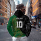 Custom Aotearoa South Africa Rugby Freedom Cup Zip Hoodie Kiwi Warriors Haka with King Protea Symbol - African Pride
