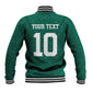 Custom Senegal Football Baseball Jacket Traditional Senegalese Fabric Sporty Style