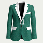 Custom Senegal Football Blazer Traditional Senegalese Fabric Sporty Style