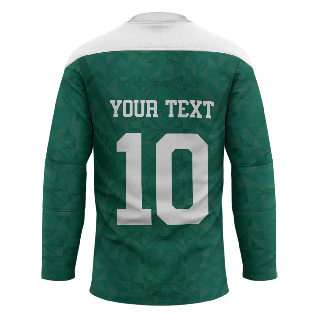 Custom Senegal Football Hockey Jersey Traditional Senegalese Fabric Sporty Style