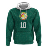 Custom Senegal Football Hoodie Traditional Senegalese Fabric Sporty Style