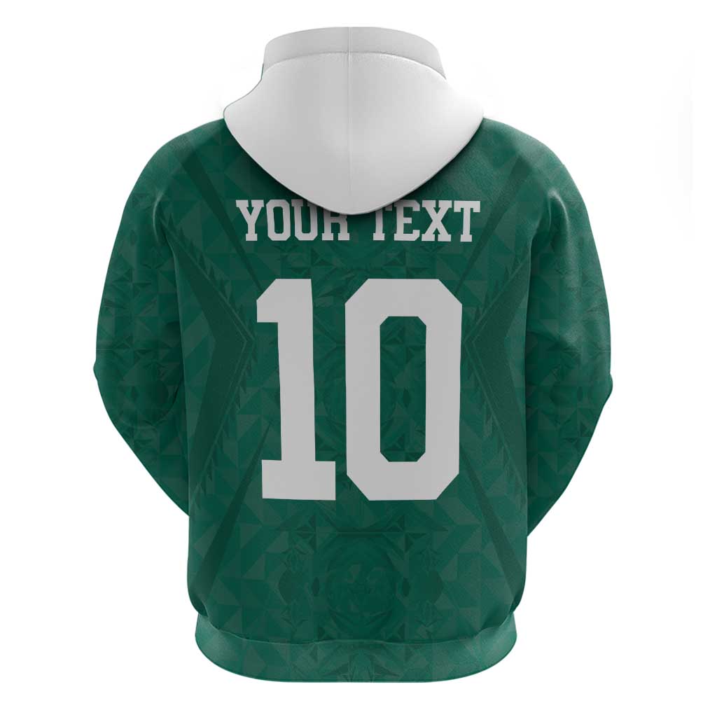 Custom Senegal Football Hoodie Traditional Senegalese Fabric Sporty Style
