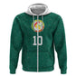 Custom Senegal Football Hoodie Traditional Senegalese Fabric Sporty Style