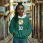 Custom Senegal Football Hoodie Traditional Senegalese Fabric Sporty Style