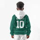 Custom Senegal Football Kid Hoodie Traditional Senegalese Fabric Sporty Style