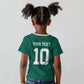 Custom Senegal Football Kid T shirt Traditional Senegalese Fabric Sporty Style