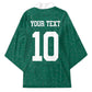 Custom Senegal Football Kimono Traditional Senegalese Fabric Sporty Style