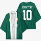 Custom Senegal Football Kimono Traditional Senegalese Fabric Sporty Style