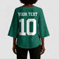 Custom Senegal Football Kimono Sleeve Blouse Traditional Senegalese Fabric Sporty Style