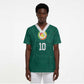 Custom Senegal Football Scrub Top Traditional Senegalese Fabric Sporty Style
