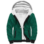 Custom Senegal Football Sherpa Hoodie Traditional Senegalese Fabric Sporty Style