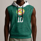 Custom Senegal Football Sleeveless Hoodie Traditional Senegalese Fabric Sporty Style