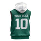 Custom Senegal Football Sleeveless Zip Hoodie Traditional Senegalese Fabric Sporty Style