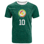 Custom Senegal Football T shirt Traditional Senegalese Fabric Sporty Style