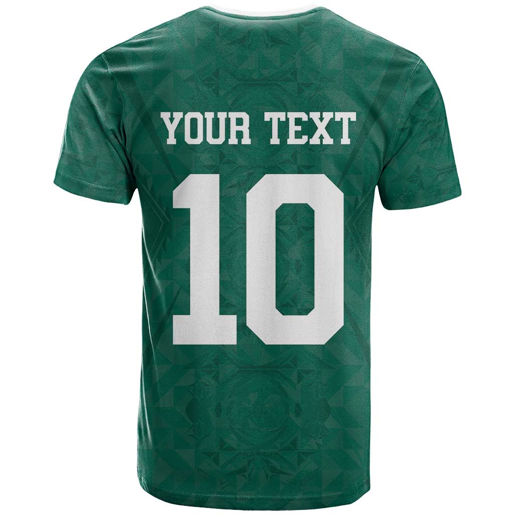 Custom Senegal Football T shirt Traditional Senegalese Fabric Sporty Style