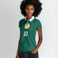 Custom Senegal Football Women Polo Shirt Traditional Senegalese Fabric Sporty Style