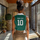 Custom Senegal Football Women Sleeveless Polo Shirt Traditional Senegalese Fabric Sporty Style