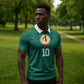 Custom Senegal Football Zipper Polo Shirt Traditional Senegalese Fabric Sporty Style