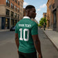 Custom Senegal Football Zipper Polo Shirt Traditional Senegalese Fabric Sporty Style