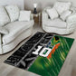 Custom Aotearoa South Africa Rugby Freedom Cup Area Rug Maori Silver Fern Art and Sporty Flag SA - African Pride