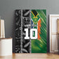 Custom Aotearoa South Africa Rugby Freedom Cup Canvas Wall Art Maori Silver Fern Art and Sporty Flag SA - African Pride