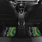 Custom Aotearoa South Africa Rugby Freedom Cup Car Mats Maori Silver Fern Art and Sporty Flag SA - African Pride