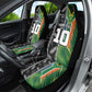 Custom Aotearoa South Africa Rugby Freedom Cup Car Seat Cover Maori Silver Fern Art and Sporty Flag SA - African Pride