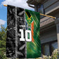 Custom Aotearoa South Africa Rugby Freedom Cup Garden Flag Maori Silver Fern Art and Sporty Flag SA - African Pride