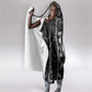 Custom Aotearoa South Africa Rugby Freedom Cup Hooded Blanket Maori Silver Fern Art and Sporty Flag SA - African Pride