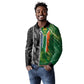 Custom Aotearoa South Africa Rugby Freedom Cup Long Sleeve Polo Shirt Maori Silver Fern Art and Sporty Flag SA - African Pride