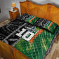 Custom Aotearoa South Africa Rugby Freedom Cup Quilt Bed Set Maori Silver Fern Art and Sporty Flag SA - African Pride