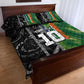 Custom Aotearoa South Africa Rugby Freedom Cup Quilt Bed Set Maori Silver Fern Art and Sporty Flag SA - African Pride