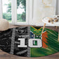 Custom Aotearoa South Africa Rugby Freedom Cup Round Carpet Maori Silver Fern Art and Sporty Flag SA - African Pride