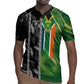 Custom Aotearoa South Africa Rugby Freedom Cup Rugby Jersey Maori Silver Fern Art and Sporty Flag SA - African Pride