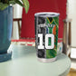 Custom Aotearoa South Africa Rugby Freedom Cup Tumbler Cup Maori Silver Fern Art and Sporty Flag SA - African Pride