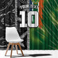 Custom Aotearoa South Africa Rugby Freedom Cup Window Curtain Maori Silver Fern Art and Sporty Flag SA - African Pride