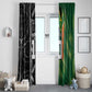 Custom Aotearoa South Africa Rugby Freedom Cup Window Curtain Maori Silver Fern Art and Sporty Flag SA - African Pride