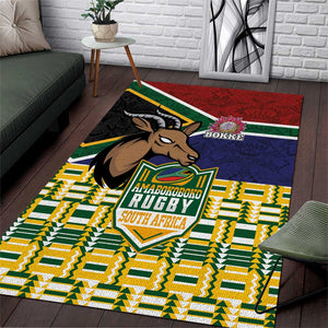 South Africa Rugby Area Rug Go Bokke-Amabokoboko Spirit - African Pride